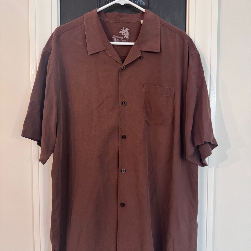 Tommy Bahama Brown Dress Shirt